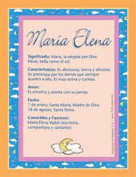 Maria Elena Nombre Para Bebe Imagen Maria Elena Para Compartir
