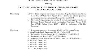Contoh surat tugas panitia ppdb. Contoh Sk Panitia Psb Tahun Ajar 2017 2018 Ppdb Penerimaan Peserta Didik Baru