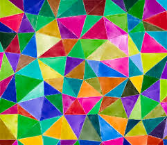 These sacred geometry symbols and patterns were used to communicate messages that still mean more or less the same today. Colorful Geometric Triangle Pattern Painting By Geert Ruijs