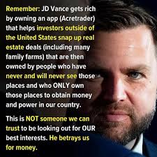 I wonder if the foreign millionaires and billionaires the orange man has  offered "golden tickets" to will now come in and buy up foreclosed farms  and homes, since farmers and homeowners are