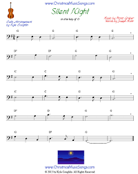 Unlimited downloads of our classical sheet music pdf files including instrumental parts. Silent Night For Cello Free Sheet Music