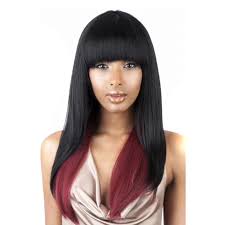 Here's a picture of my hair after blowdrying and running a flat iron thru it already: Black Mix Red Wigs Cosplay Long Bone Straight Hair Ombre Synthetic Wig With Bangs For Black Women Afro Heat Resistant Fibre Buy Hair Straight Bone Straight Hairs Straight Product On Alibaba Com