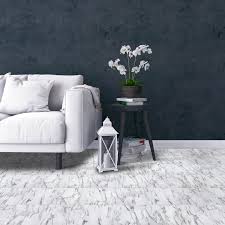 Achim Home Furnishings FTVMA45545 Bianco Marble Tivoli x 12 Self Adhesive  Vinyl Floor Tile-45 Tiles/45 sq. Ft, 12" W x 12" L x 1.2mm T, 45 Square  Feet - - Amazon.com