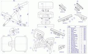 Wooden Kneeling Chair Assembly Drawing And Parts List Kneeling Chair Ergonomic Kneeling Chair Chair Design