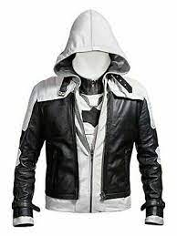 New Batman Arkham Knight Game Hood Leather Jacket Vest Costume Leather Jacket Gaming Jackets Vest Jacket