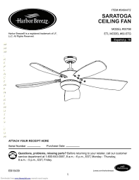 Check spelling or type a new query. Buy Harbor Breeze 60 Stg Saratoga Ceiling Fan 60stg 00885 00886 Harbor Breeze