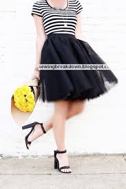 خياطة وتفصيل lace skirt tulle skirt couture