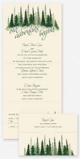 Watercolor Pines Seal And Send Invitation Ann S Bridal Bargains Forest Wedding Invitations Themed Wedding Invitations Tree Wedding Invitations