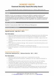 Alone as of 2018, according to the bureau of labor statistics (bls), and there are expected to be 40,200 more by 2028 — an increase of 4%. Unarmed Security Guard Resume Samples Qwikresume