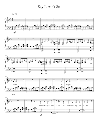 Chordify gives you the chords for any song. Say It Ain T So Sheet Music For Piano Solo Musescore Com