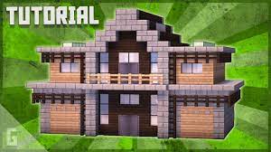 This roof design is common in the original villages produced by minecraft's terrain generator, and is useful for small buildings. Wood Stone Suburban House Minecraft Tutorial Youtube