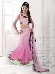 It takes at least 2 days for a silkworm to complete its cocoon. Pure Heritage Silk Party Wear Kids Lehenga In Pink With Digital Print Work Stone Work Kids