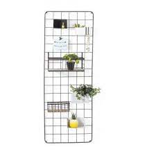 wandrek metaal 150x55 cm zwart xenos wandrek muur rekken metalen rekken