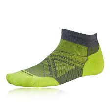 Details About Smartwool Phd Run Elite Mens Grey Green Running Training Spots Anklet Socks