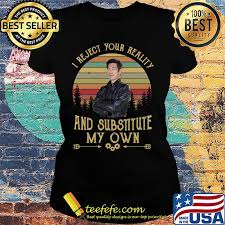 The item must be returned in new and unused condition. Mythbusters I Reject Your Reality And Substitute My Own Vintage Retro Black Shirt Teefefe