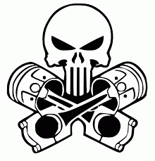 Color designations are specified in jdm f9. Punisher Piston Head Jdm Car Motorbike Laptop Vinyl Decals Stickers Coloring Home