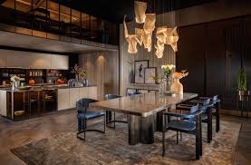 This open kitchen utilizes zone design and open shelving to create a series of fluid but separate spaces. Alsorg S Latest Open Kitchen Dining Furniture Concept Architectandinteriorsindia