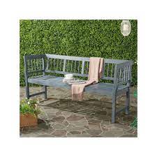 Safavieh Brentwood Indoor Outdoor Bench Teak Bench Outdoor Outdoor Bench Outdoor Garden Bench