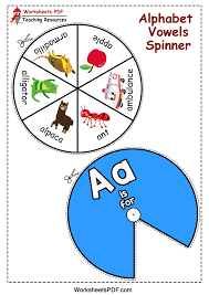The examples chosen in the book are from . Worksheets Pdf Download Pdf Https Worksheetspdf Com Alphabet Vowel Spinners Facebook