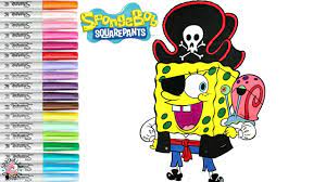 Coloring spongebob squarepants and gary as a pirate for halloween !!click to subscribe : Spongebob Squarepants Halloween Coloring Book Page Pirate Sprinkled Donuts Youtube