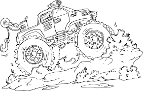 jeux de coloriage monster truck ferme