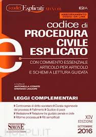 Check spelling or type a new query. Codice Di Procedura Civile Esplicato Minor Aa Vv Libro Edizioni Giuridiche Simone 09 2016 Hoepli It