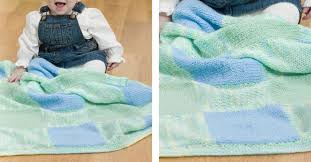 On the band of your wool you will find the recommended tension for that particular wool. Easy Squares Knit Baby Blanket Free Knitting Pattern