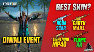 Movement speed increases and allies within jai is a swat commander after taking down an opponent, the gun's magazine automatically gets reloaded. Best Diwali Gun Skin In Freefire Which Gun Is Best In Diwali Event In Free Fire Pri Gaming Youtube