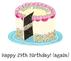 43 best pics for your 20th birthday; Happy 29th Birthday Again Card A Sense Of Wonder Studio