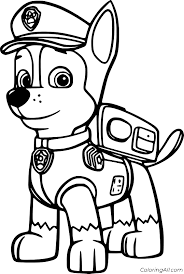 Check spelling or type a new query. Chase Paw Patrol Coloring Pages Coloringall