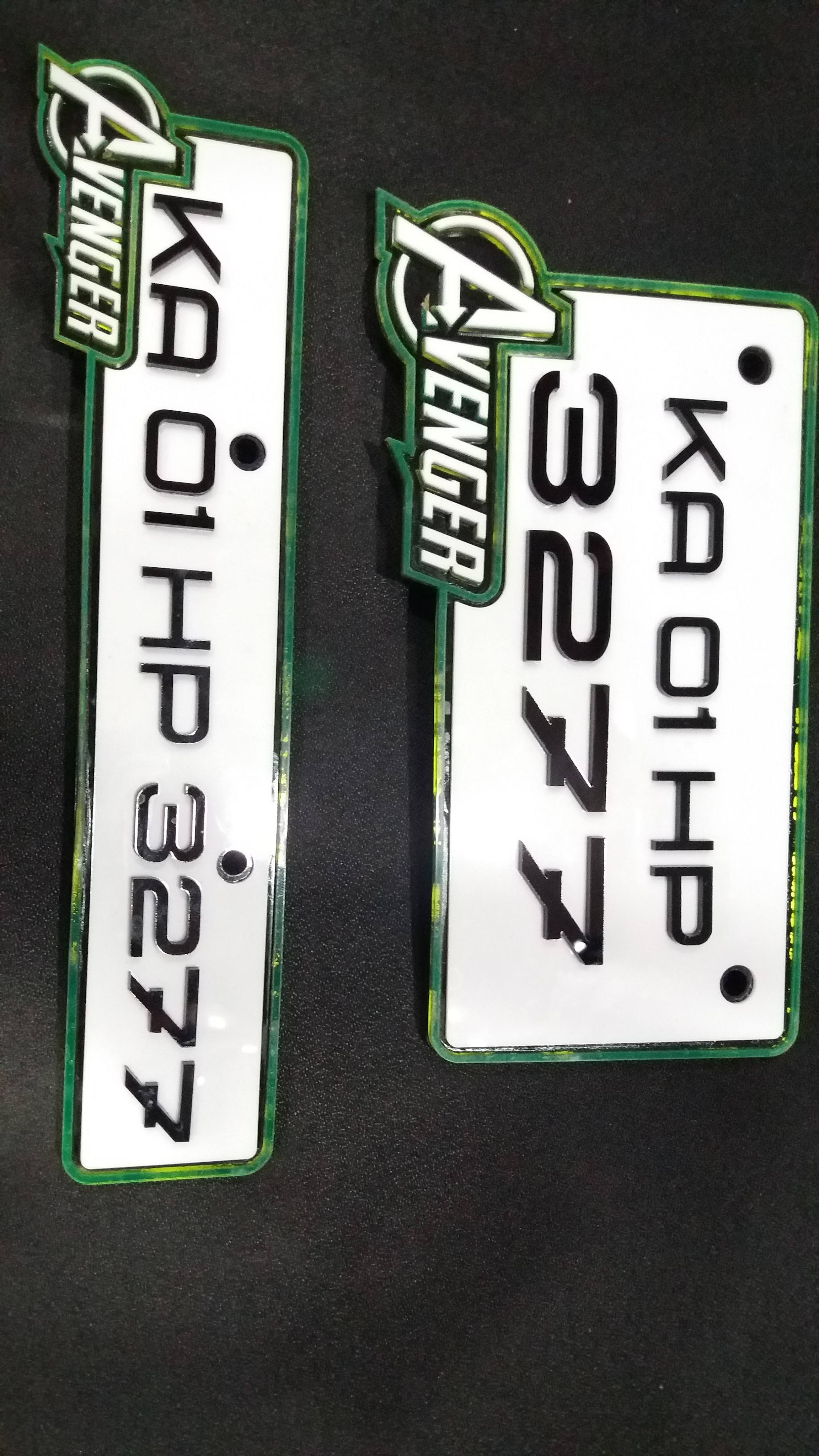 lazer number plate fancy product image