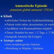 Man spricht dann vom organisch amnestischen syndrom Amnestisch Doccheck Flexikon