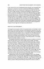Please note and be aware of the following: Control By Parasites Predators And Competitors Insect Pest Management And Control The National Academies Press