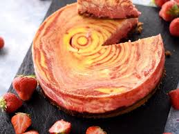 Cheesecake Zebre A La Confiture De Fraises Recette De Cheesecake Zebre A La Confiture De Fraises Marmiton