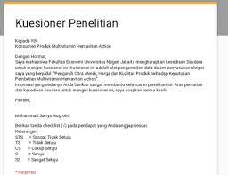 Check spelling or type a new query. Contoh Kuesioner Google Form Bisa Untuk Penelitian Skripsi