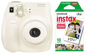 The polaroid mint instant print digital camera is a camera that gives you the polaroid experience in a compact it is so compact and lightweight that it can easily be carried around and used by children. Fujifilm Instax Mini 7s Instant Camera With 10 Pack Film White Walmart Com Walmart Com