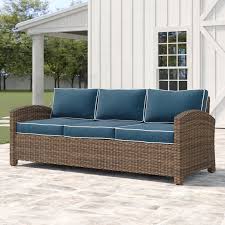 Lawson Patio Sofa With Cushions In 2020 Patio Sofa Patio Chairs Patio Loveseat