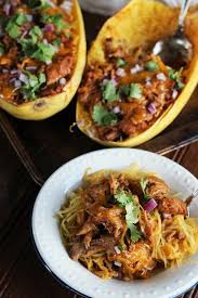 Barbecue Pulled Pork Spaghetti Squash Recipe Barbecue Pulled Pork Bbq Pork Recipes Healthy Squash Recipes