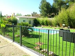 Barriere De Securite Piscine Tropic Cloture A Barreaux En Acier Thermolaque