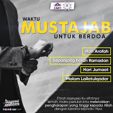 Ali bin abi thalib, sahabat rasulullah saw sekaligus menantunya pernah bercerita bahwa sang nabi pernah bersamanya pada sore hari arafah seraya mengucapkan sebuah doa. Kai Umt Waktu Mustajab Berdoa Doa Merupakan Senjata Facebook