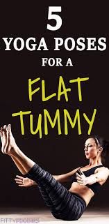 5 Yoga Poses For A Flat Tummy Fittyfoodies Yoga For Flat Tummy Yoga For Beginners Yoga Poses For Beginners