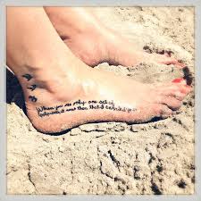 You can download and print it from your computer for free!! In The Sand Tattoo Footprints