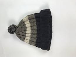 Gap Womens Black And Grey Beanie Hat Size One Size Regular