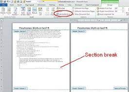 Accommodate Different Headers And Footers In A Word Document Microsoft Word Document Words Header