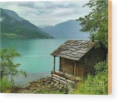 See 65 results for log cabins on lakes for sale at the best prices, with the cheapest property starting from £39,200. Norwegian Fjord Mountain Log Cabin Wood Print By Norma Brandsberg Cabin Art Cabin Lakeside Cabin