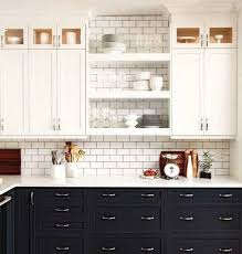 I looked at your pictures and have to admit that i don't like the black on the bottom and white on top. Black Bottom White Top Kitchen Cabinets Etexlasto Kitchen Ideas