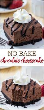 No Bake Chocolate Cheesecake Simple Delicious Lil Luna Recipe No Bake Chocolate Cheesecake Chocolate Cheesecake Bars Chocolate Cheesecake Recipes