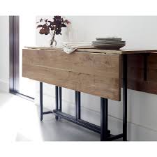 Origami Drop Leaf Rectangular Dining Table Reviews Crate And Barrel Space Saving Dining Table Dining Room Small Dining Table Small Space
