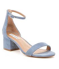 Steve Madden Irenee Ankle Strap Suede Block Heel Dress Sandals Dillard S Heels Bride Shoes Wedges Bridal Shoes Low Heel