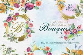 Download Bouquet Spring Fairy Tale Watercolor Png Graphic By Mystocks Creative Fabrica SVG Cut Files